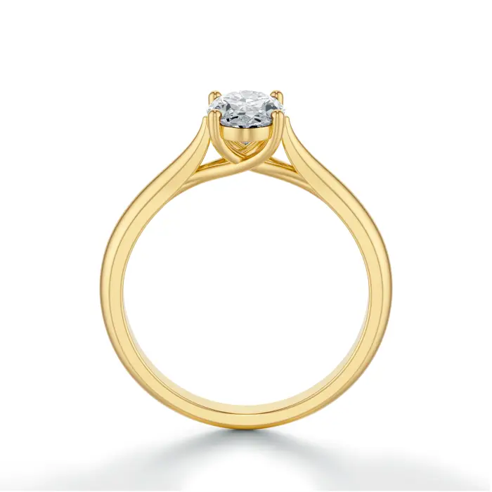 Pierścionek z owalnym diamentem 0.80 ct SBPZ_055